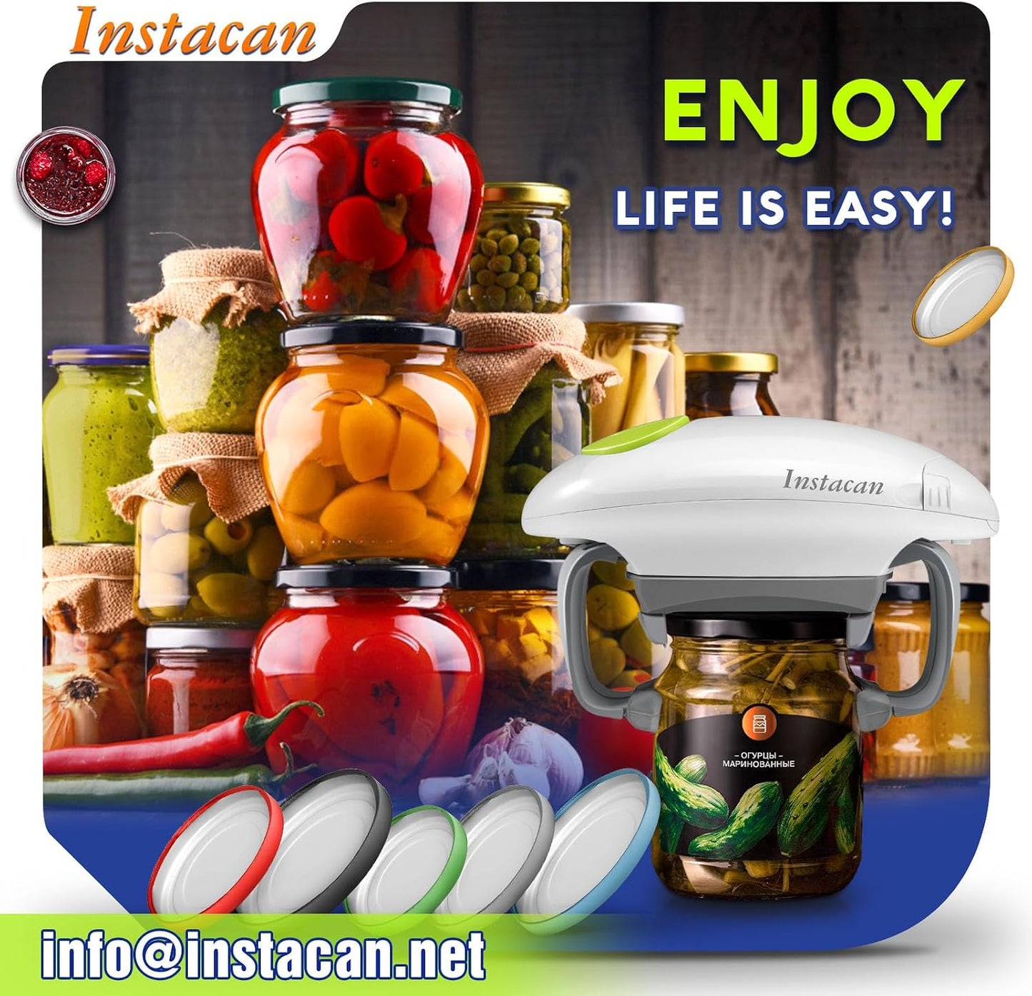 INSTACAN Higher Torque and One Touch Electric Jar Opener Easy Remove Almost Size Lid with Auto-Off, Powerful Bottle Opener for Arthritic Hands, Automatic Jar Opener for Weak Hands and Seniors (White)
