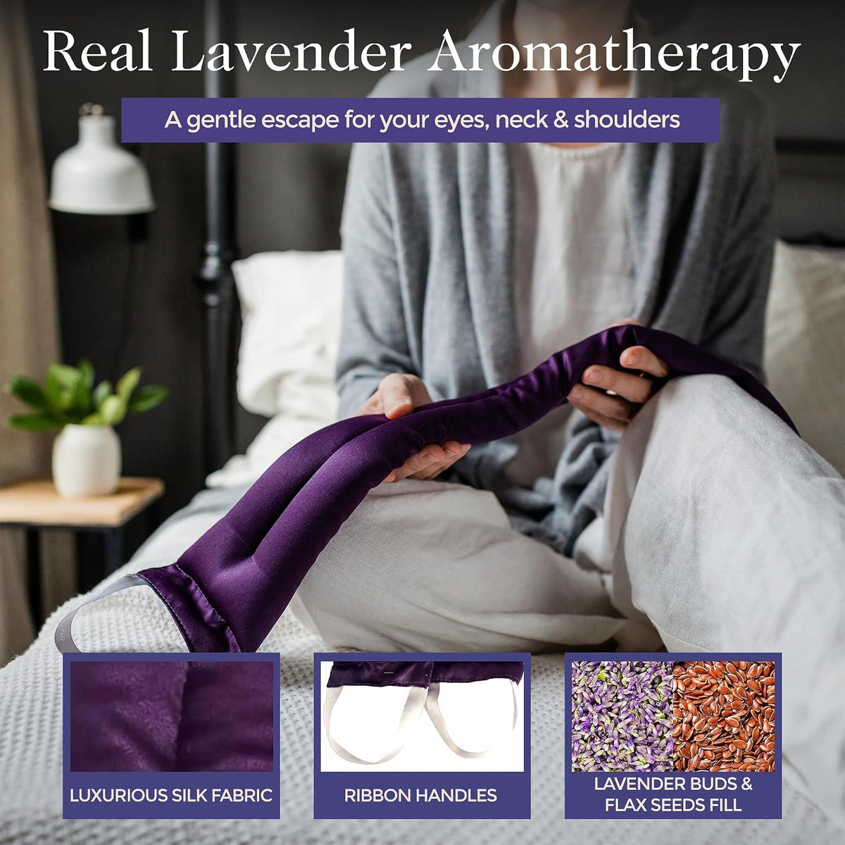 Victoria's Lavender Luxury Lavender Neck Wrap - Made in the USA