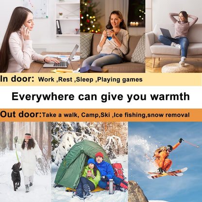 Hand Warmers Rechargeable 2 Pack,with Charging Case,14000mAh Electric Hand Warmer Reusable, 60Hrs Long Heating, Portable Pocket Heater Handwarmer for Women Men, Outdoor Camping, Ski Equipment