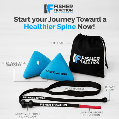 Fisher Traction Patented Lumbar Traction Device (Under 230 lbs)