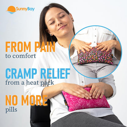 SunnyBay Heating Pad, Neck and Shoulder Wrap, 6x11 inch, Pink