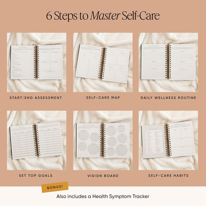 The Self-Care Planner by Simple Self - Undated 6 Month Life Planner - Daily, Monthly, Weekly - Focus on Wellness, Productivity, Achieving Goals, and Happiness (Abstract, Daily Edition: 13-Weeks)