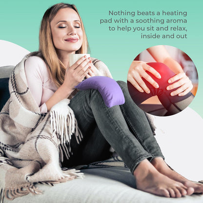 My Heating Pad Microwave Heating Pad - Moist Microwavable Heating Pads for Joints and Muscles Relief - Microwave Hot Pack Heat Pad for Cramps - Chilled or Heated Pad Therapy - Purple Unscented