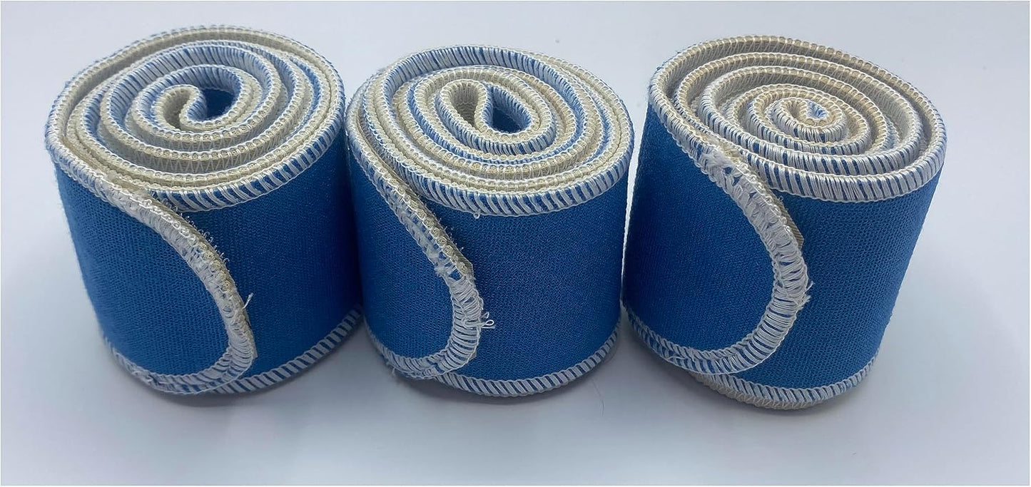 Therapeutic Treatment Wrap, 3 Count Pack, Binder Tape Like Wrap, Elastic Stretch, Effectively Holds Moist Heat Packs, Heating Packs, Cold Packs and Electrodes in Place (2.5" W x 24" L)
