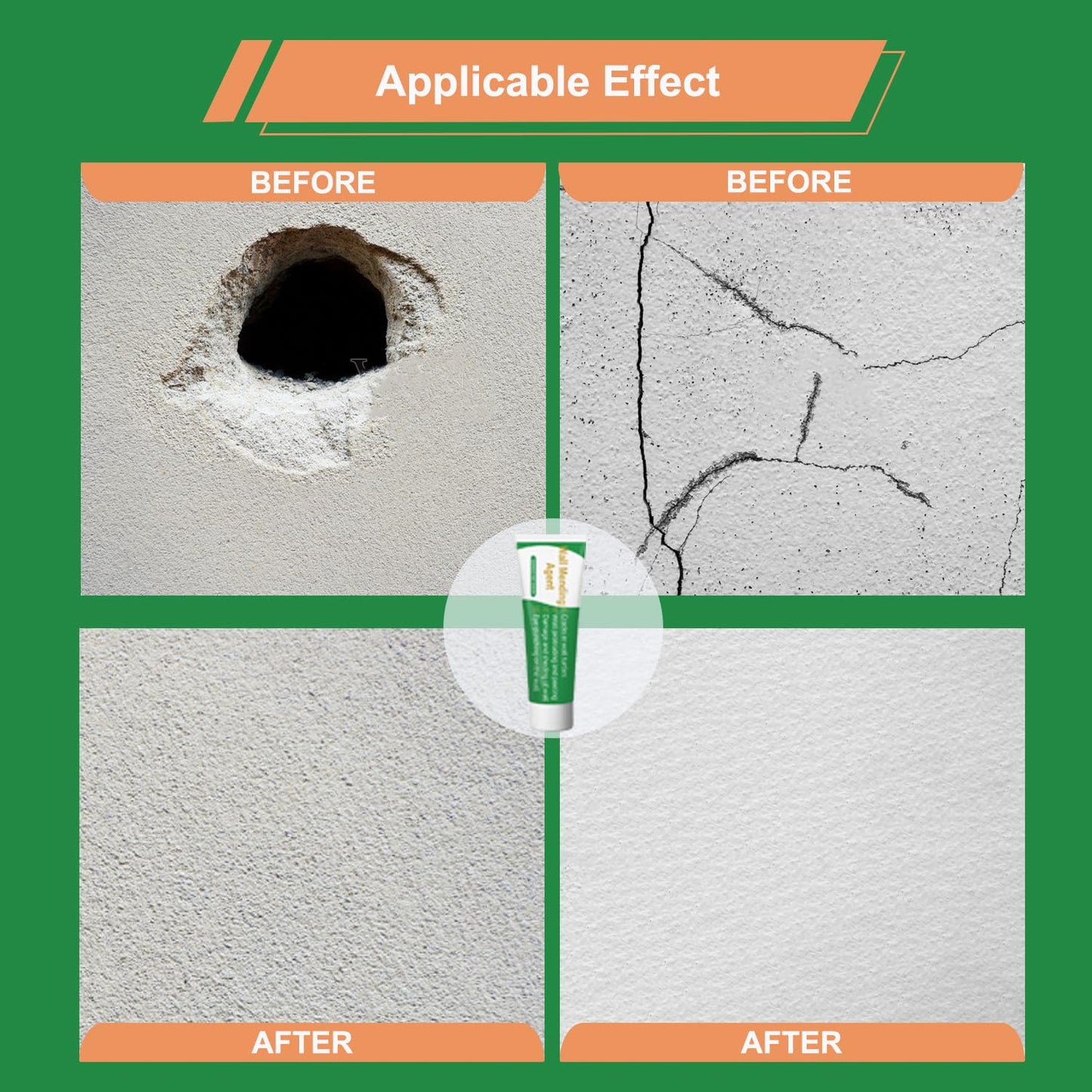 Palmhill 17 Pack Dry Wall Patch Walls,2/4/6/8 Drywall Patch Repair Kit | Self-Adhesive Wall Hole Repair Patch Kit With Fiber Mesh, Putty Knives And Sandpaper For Plasterboard, Ceiling, Wall Damage