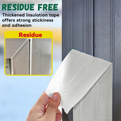 Window Sealing Tape, 20 Mil Thick Window AC Insulation Sealing Draft Tape | 3 inch X 33 FT, Blocker for Cold Heat Air, Waterproof Tape for Repair, Heavy Duty No Residue (Clear)