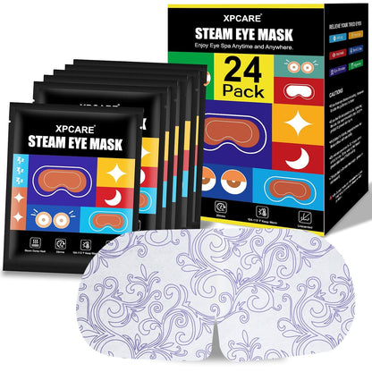 XPCARE 72 Pack Steam Eye Mask Disposable for Dry Eyes Cornea Care-Lavender