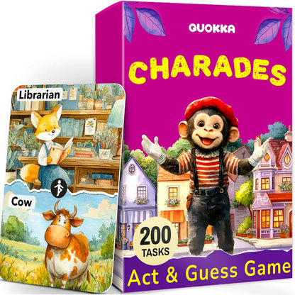 Active Movement Game for Kids Ages 4–8 - Educational Card Game | Animal-Themed Card Set with 50 Movement Tasks for Indoor and Outdoor Brain Breaks, Home and Classroom Activities