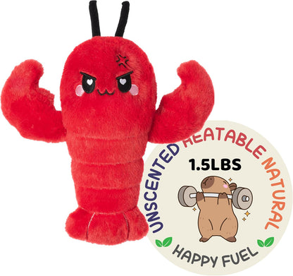 Axolotl Unscented 2Lbs Heating Pad for Neck Shoulders and Back Wrap Microwavable, Heatable 22.5" Cute Warm Stuffed Animals Neck Warmer - Axolotl Gifts for Women Girls and Kids