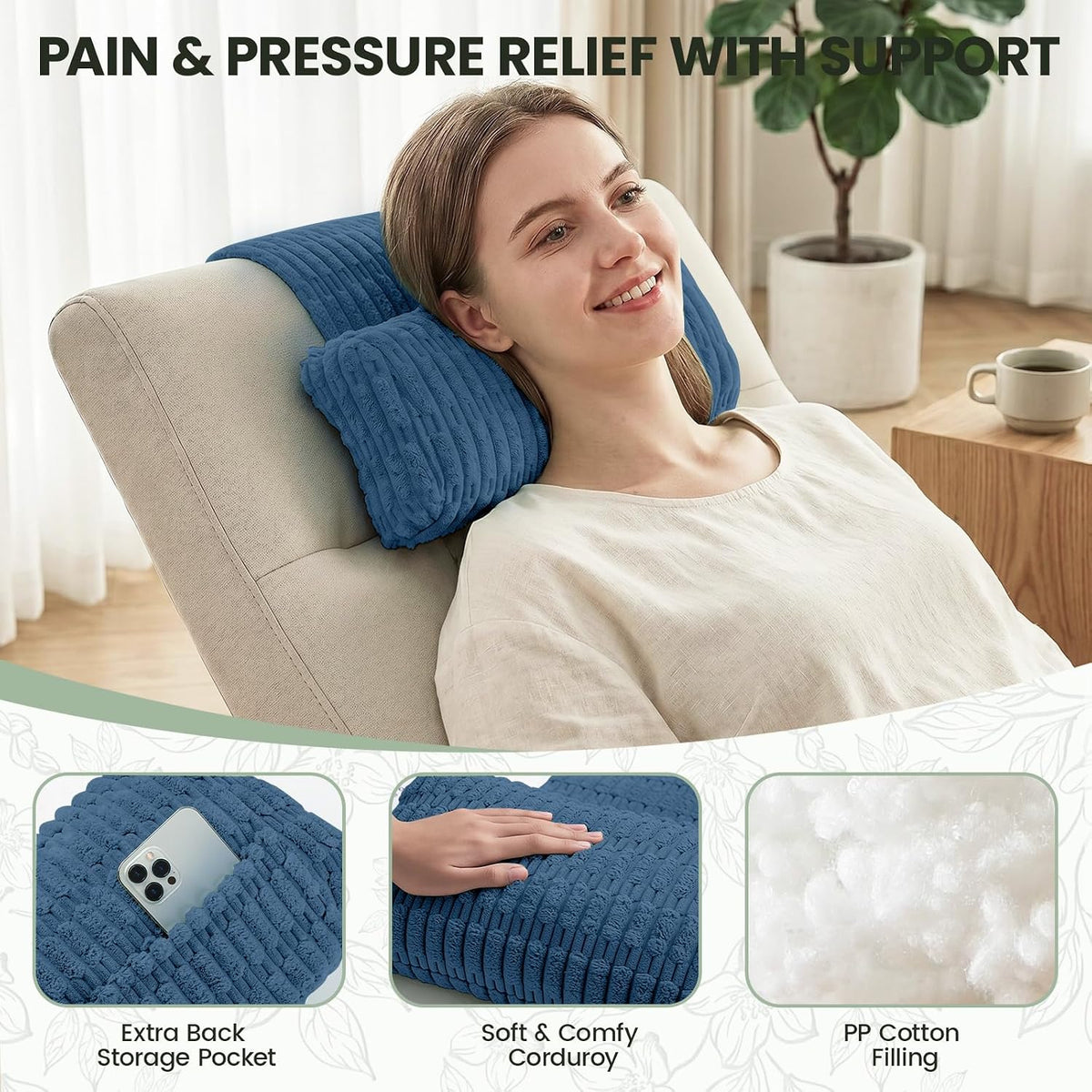 Recliner Pillow, Adjustable Neck Pillow for Recliner Chair