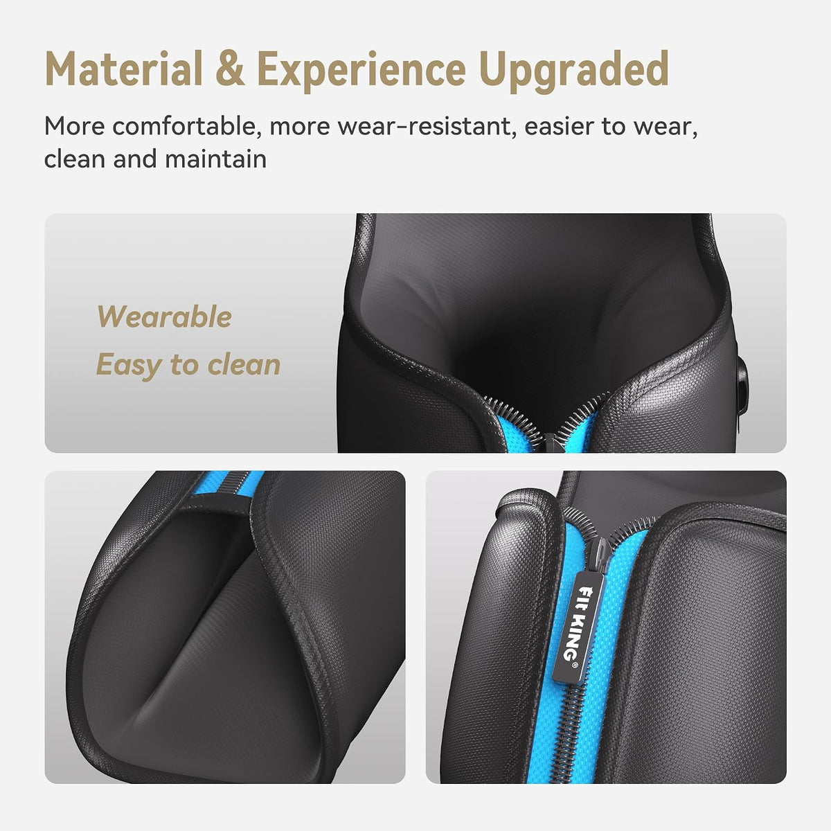 FIT KING Leg Compression Massager with Heat for Circulation and Pain Relief