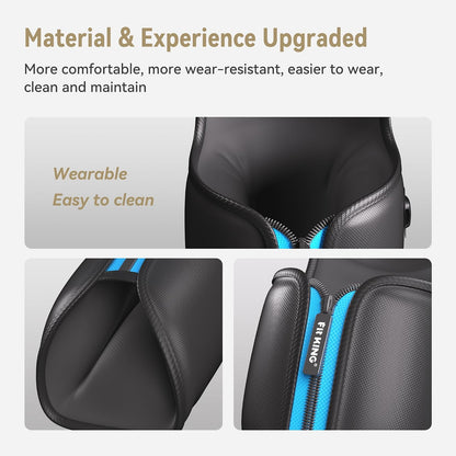 FIT KING Leg Compression Massager with Heat for Circulation and Pain Relief