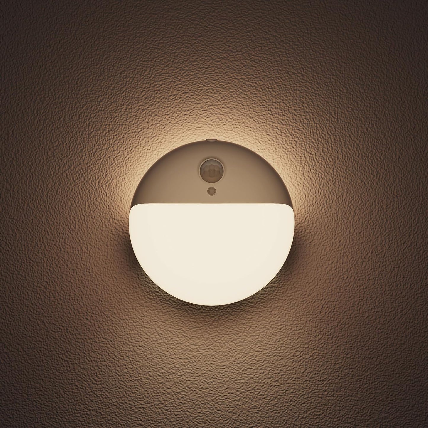 Small Motion Sensor Amber Night Light Battery Operated, Toilet Light | 2 Pack, 3 Modes, Dimmable 1-15lm, Dim Light Soft Glow, No Plug, Wireless Stick on Light for Bedroom, Sleep, Bathroom, Kids