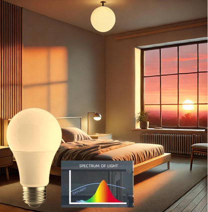 Amber Light Bulbs for Sleep I 1800K Warm Light Bulbs for Bedside Lamp I 3.5W E26 Led Bulb (60W Equiv) Orange Led Lights for Bedroom Soft Warm Lighting I Dim Night Light for Kids Room Warm Light Lamp