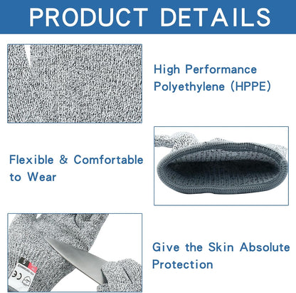 Zorfeter Cut Resistant Gloves for Kids