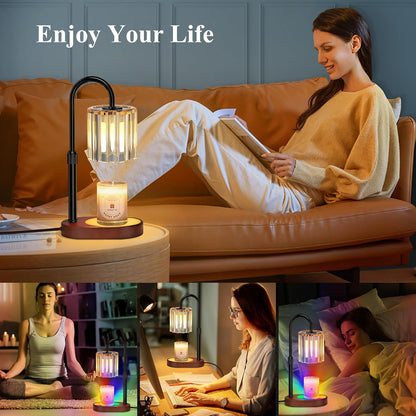 Lukasa Candle Warmer Lamp, with Timer Dimmer Adjustable Height, Home Decor, Room Decor, Wax Melt Warmer for Candles, Gifts for Mom, Gifts for Mother's Day, Birthday Gifts for Women