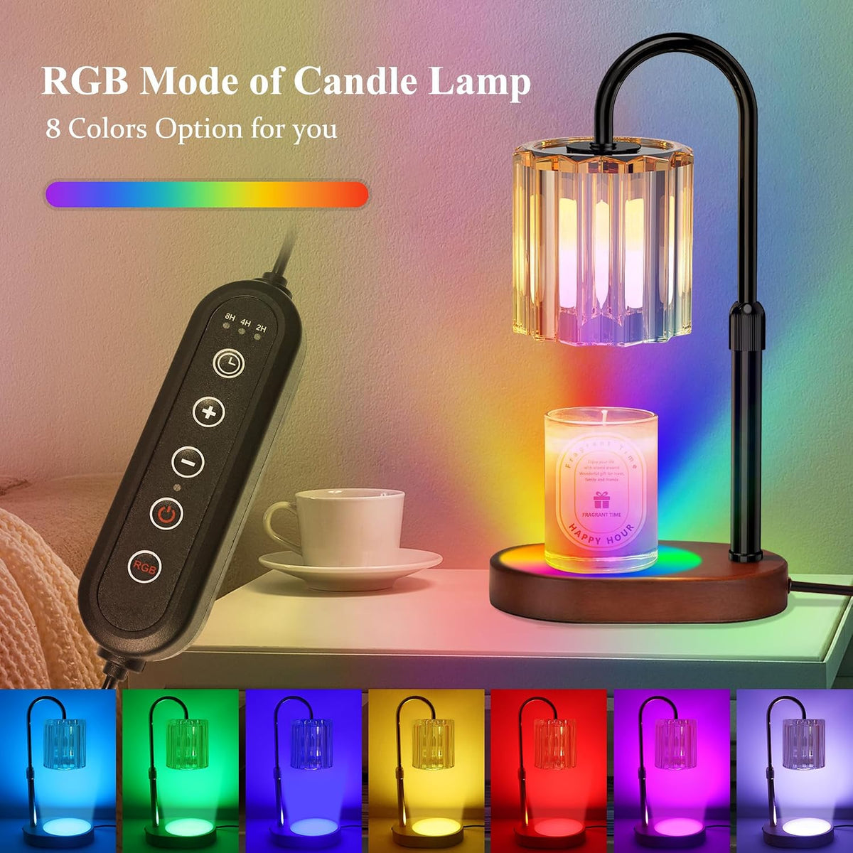 Lukasa Candle Warmer Lamp, with Timer Dimmer Adjustable Height, Home Decor, Room Decor, Wax Melt Warmer for Candles, Gifts for Mom, Gifts for Mother's Day, Birthday Gifts for Women