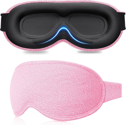 Gritin 100% Blackout Sleep Eye Mask for Women Men, Zero Pressure Sleep Mask