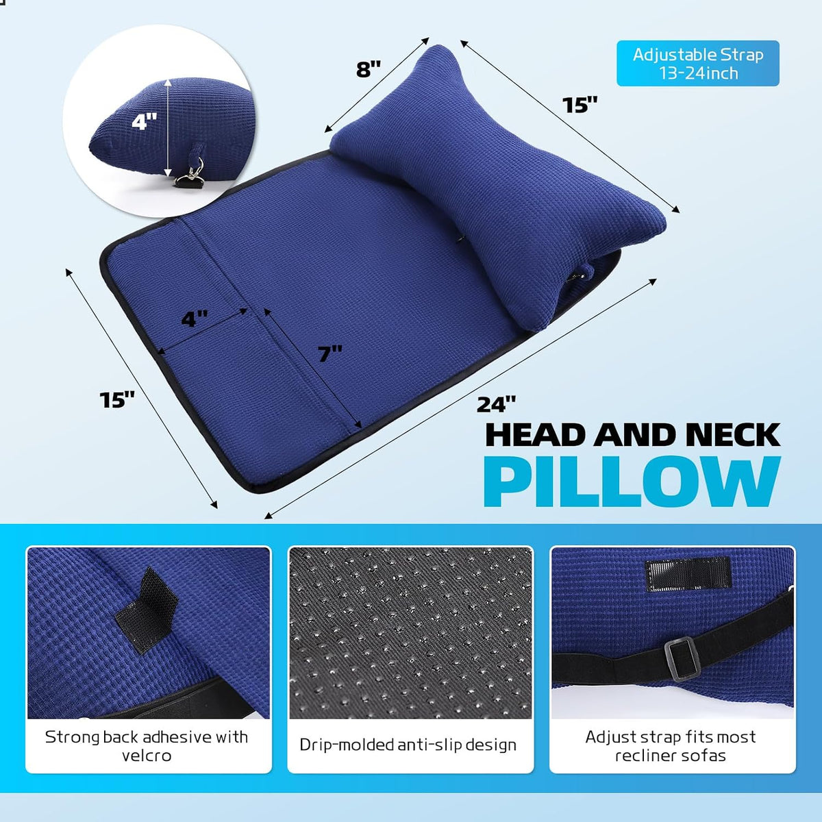 Recliner Head Pillow for Neck, Recliner Pillow for Headrest, Sofa, Chair