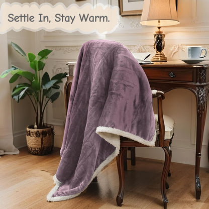 Soypipo Electric Heated Throw Blanket 50"x60", Faux Fur Plush with 4 Heat Settings & 2/4/8/10H Auto Shut-Off, Overheat Protection, Machine Washable, for Office & Chair, Dark Grey