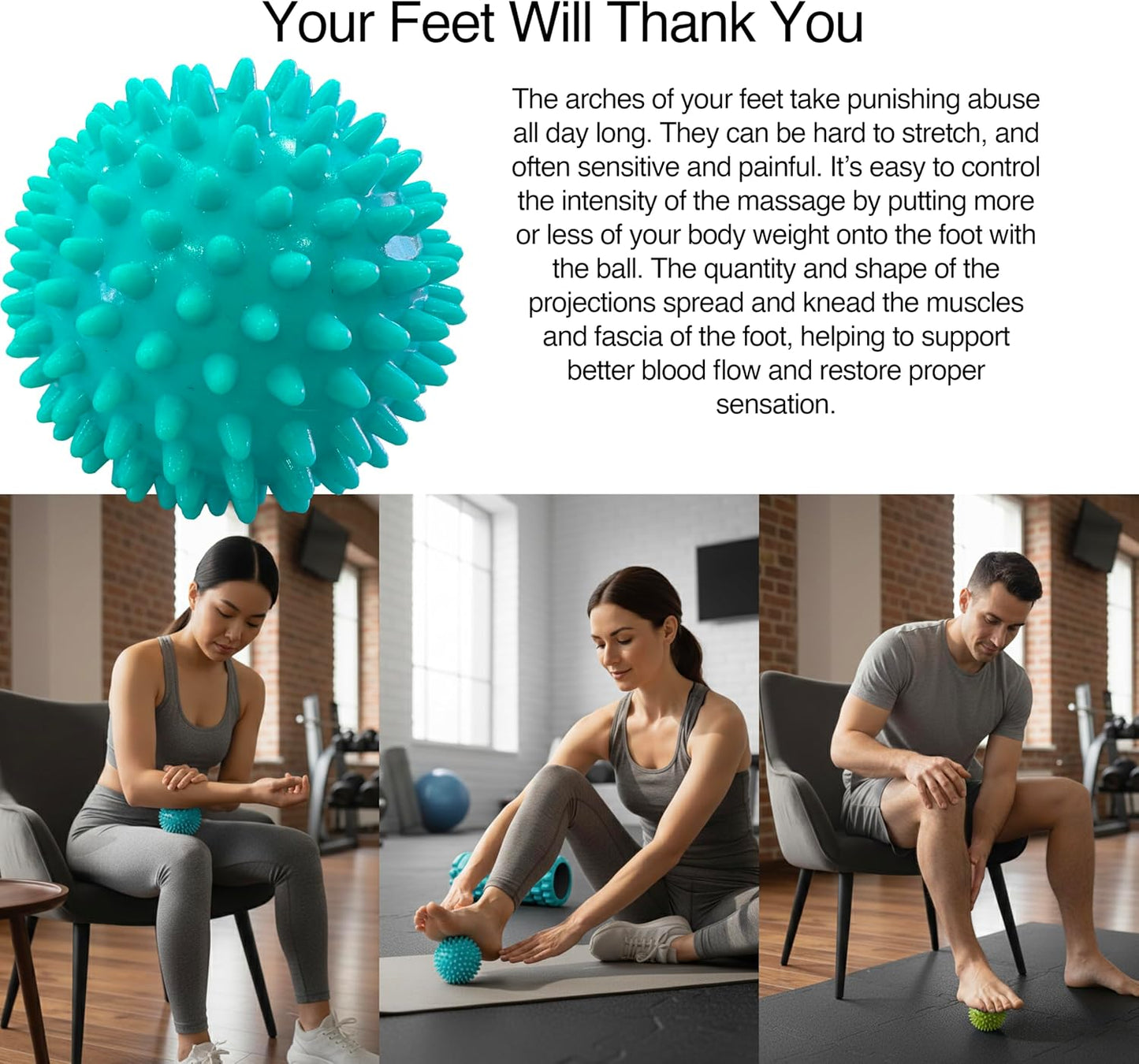 5-in-1 Massage Set, Complete Mobility Kit for Workout Recovery | Deep Tissue Roller for Legs, Spikey Foot Ball, Hamstring Stretch Strap, Quad Roller Stick, Carry Bag