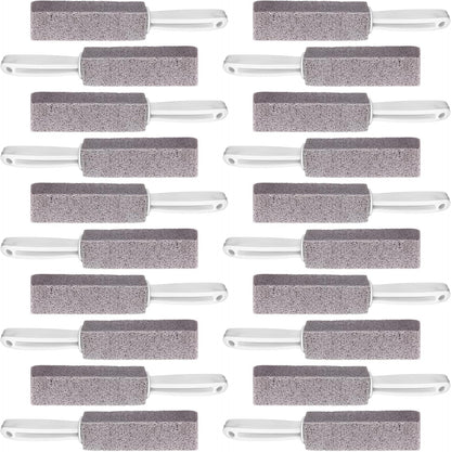 Vesici 20 Pieces Pumice Cleaning Stone with Extra Long Handle Pumice Stone Toilet Bowl Cleaner for Toilet, Bathtubs, Sinks, Swimming Pool, Grills, Kitchen, Household Cleaning
