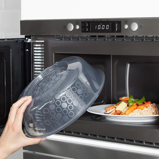 Ikea PRICKIG microwave lid, 26 cm, grey