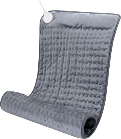 Heating Pad for Back, Neck, and Shoulder Pain Relief, Electric Heat Pad with 6 Heat Levels, Moist Heat Option, Auto Shut-Off, Birthday Christmas Gift for Women Men Mom Dad Grandma, Gift for her