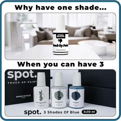 spot. Touch-Up Paint | Matte Finish for Cabinets, Walls, Doors & Furniture | Multi-Tone Beige Repair Kit | Quick-Dry, Self-Priming, Low-Odor, Eco-Friendly | No-Sanding or Primer Needed | 3 Pack
