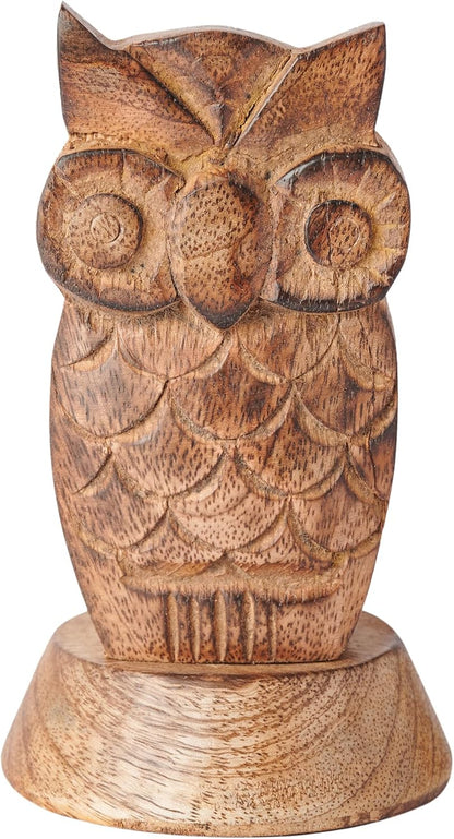 Birthday Gifts for Women Wooden Owl Glasses Holder Night Stand Reading Eyeglass Spectacle Retainer Gifts for Adults Women Men Him Her Mom Dad Car