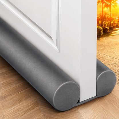 MAXTID Under Door Draft Stopper for Bottom of Doors 38" Black | Door Blocker Noise Reduce Light Cold Air Guard Breeze Sound Proof Door Sweep Door Seal Insulation Strip Gap Filler