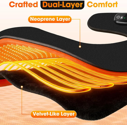 Cordless Neck and Shoulder Heating Pad, Weighted Rechargeable Heat Neck and Shoulder Wrap, Cordless Neck Heating Pad Built in 8.4V 4000mAh Battery