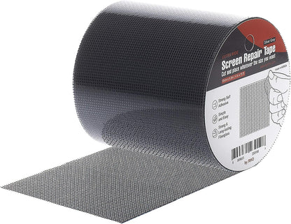 by.RHO Screen Repair Tape – Strong Self-Adhesive Window & Screen Door Repair Kit, Fiberglass Screen Patch 2"×33ft, Easy Cut and Apply, Indoor-Safe Adhesive, All-Weather (Black)