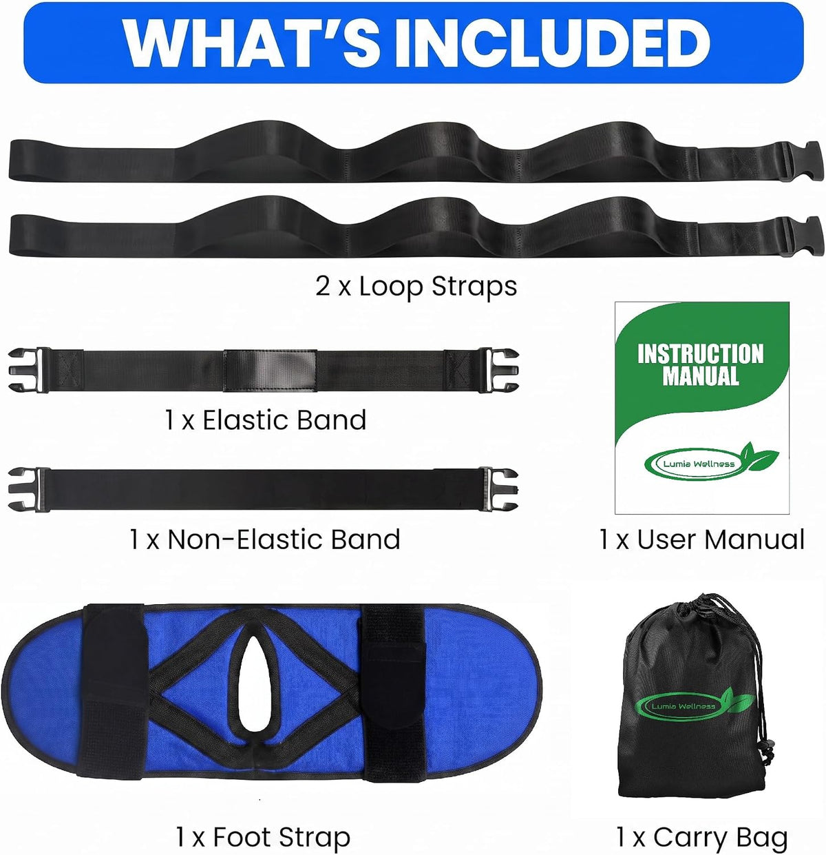 Knee Recover Strap for Post-Surgery Rehab - Recovery from Knee Replacement, ACL, MCL- Physical Therapy Aid for Bed Mobility, Seniors & Elderly, Foot & Calf Stretcher for Plantar Fasciitis