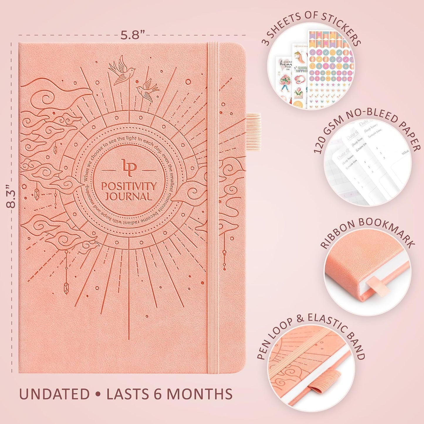 Legend Positivity Journal with Prompts – Guided Daily Affirmation Journal for Women & Men – Mental Health, Gratitude & Reflection Diary (Lavender)
