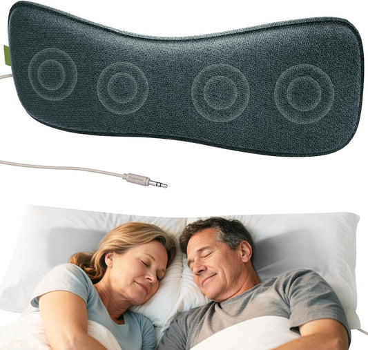 Avantree Slumber B - Sleeping Pillow Headphones for Side Sleepers, Wired Pillow Speaker with Low-Volume Audio, No Charging Needed, Comfortable Design, USB-C & AUX for Podcasts & Audiobooks