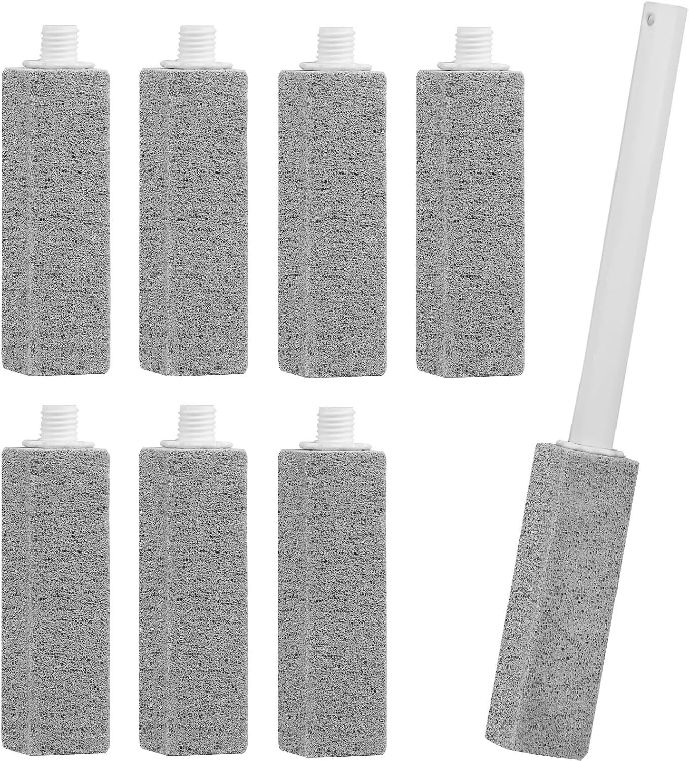 3 Packs Pumice Cleaning Stone with Extra Long Handle, Pumice Stone for Toilet Bowl Clean for Cleaning Toilets, Bathtubs, Grills, Swimming Pools, Sinks