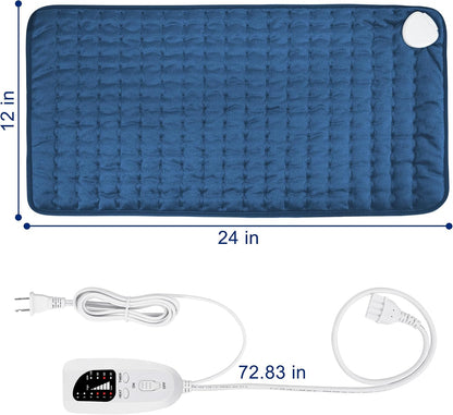 Electric Heating pad for Back Neck Shoulder Knee Arms Legs- Electric Heat Pads with 6 Heat Settings & Auto Shut Off Heat Heating Pad for Birthday Mother Father Girl Men Women