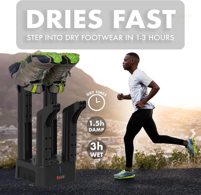 JobSite Mighty Dry Boot Dryer with Heavy Duty Boot Scraper - Boots Dryer with Heat Blower Fan - Fast Glove & Shoe Dryer - Helps Reduce Odor