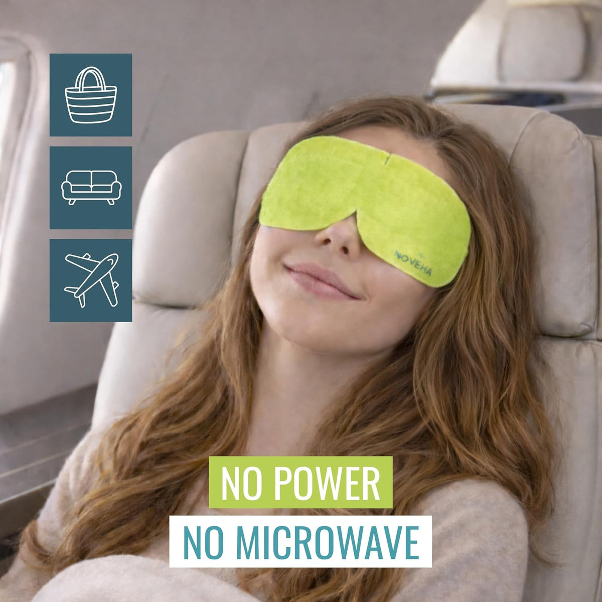 NOVEHA Lavender Self Heating Steam Eye Mask for Dry Eyes 30PCs Air-Activated Steam Eye Mask Warm Compress for Ease Daily Strain, Eye Relaxation, Travel & Spa Use, Soothing Moist Heat for Stressed Eyes