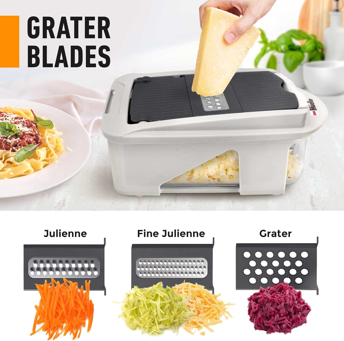 Mueller The Real Original Pro Vegetable Chopper & Mandoline Slicer, 10-in-1 | since 2013, 8 Blade Food Veggie Chopper, Onion Vegetable Cutter with Container, Kitchen Gadgets & Essentials