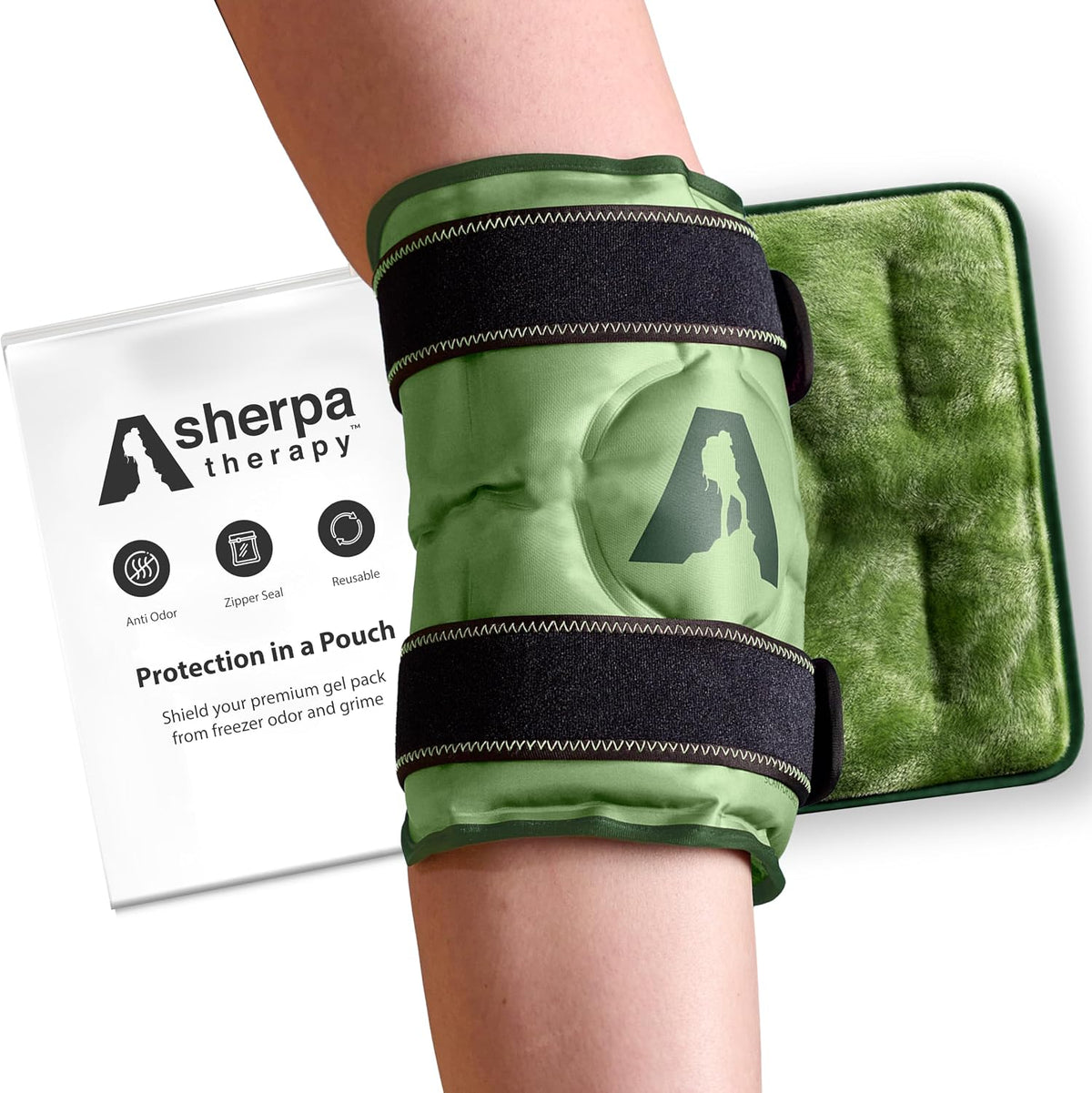 Flexible Knee Wrap Hot and Cold Gel Pack 10" x 12.5"