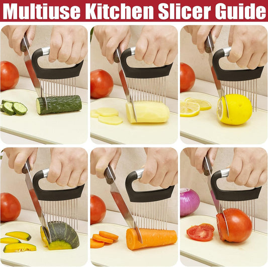 Extra-Large Onion Slicer – 304 Stainless Steel Vegetable Cutter