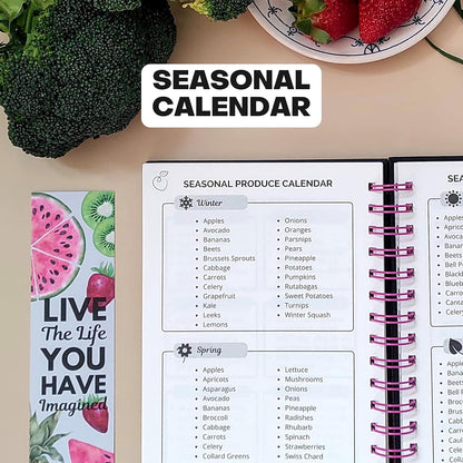 Life & Apples Weekly Meal Planner Notebook with Grocery List, Forest | Meal Planning Notebook, Meal Prep Journal and Food Planner to Organize a Weekly Menu, Grocery List and Family Meals