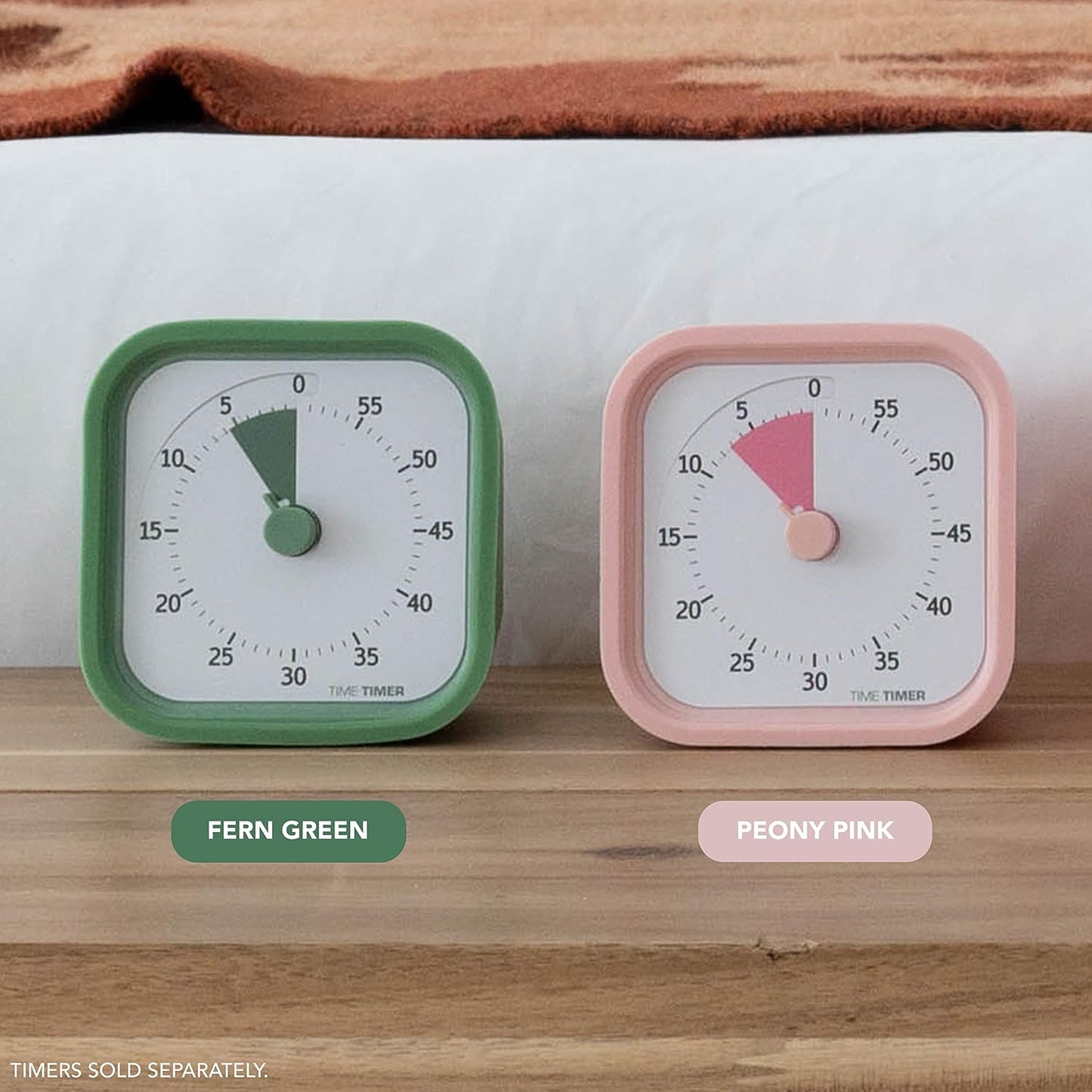 TIME TIMER Home MOD – 60-Minute Visual Timer Home Edition, Silent Operation Study Tool for Kids Desk, Homeschool Supplies, Office & Meetings (Fern Green)