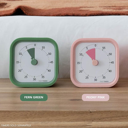 TIME TIMER Home MOD – 60-Minute Visual Timer Home Edition, Silent Operation Study Tool for Kids Desk, Homeschool Supplies, Office & Meetings (Fern Green)