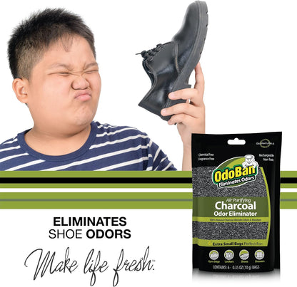 OdoBan Air Purifying Charcoal Natural Odor Eliminator, Non-Toxic Formula, Made in the USA, Fragrance Free, 200 Gram Bag