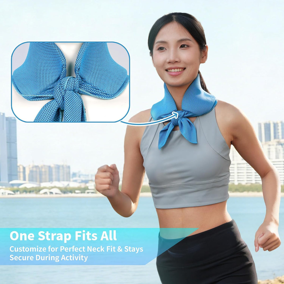 Widened Cooling Neck Wraps Long Lasting Neck Ice Pack Wrap