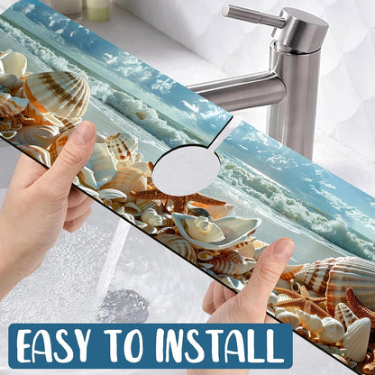 Faucet Mat for Kitchen Sink Absorbent Splash Guard Bathroom 23.5"X5.5"