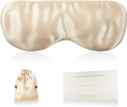 22mm Mulberry Silk Sleep Mask,3D Lash Friendly Eye Mask Adjustable Gray